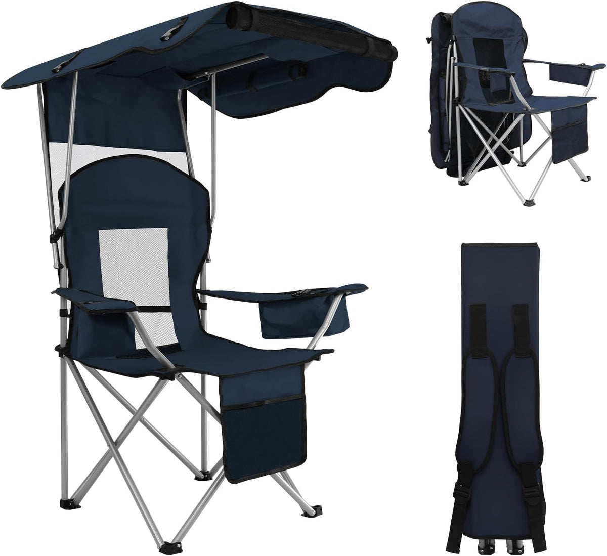 Oversized Portable Canopy Chair for Camping, Beach & Fishing