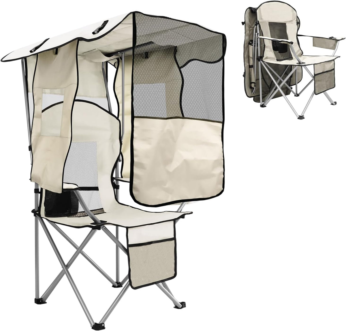 Oversized Portable Canopy Chair for Camping, Beach & Fishing