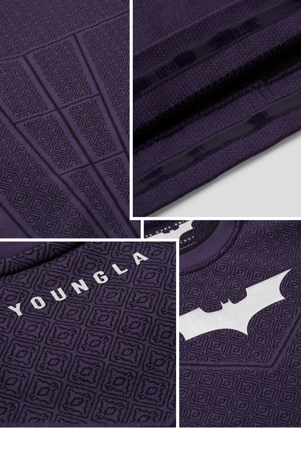 8004 - Batman Compression Longsleeves - Purple Limited Edition