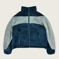 Navy Grey Reversible Fleece