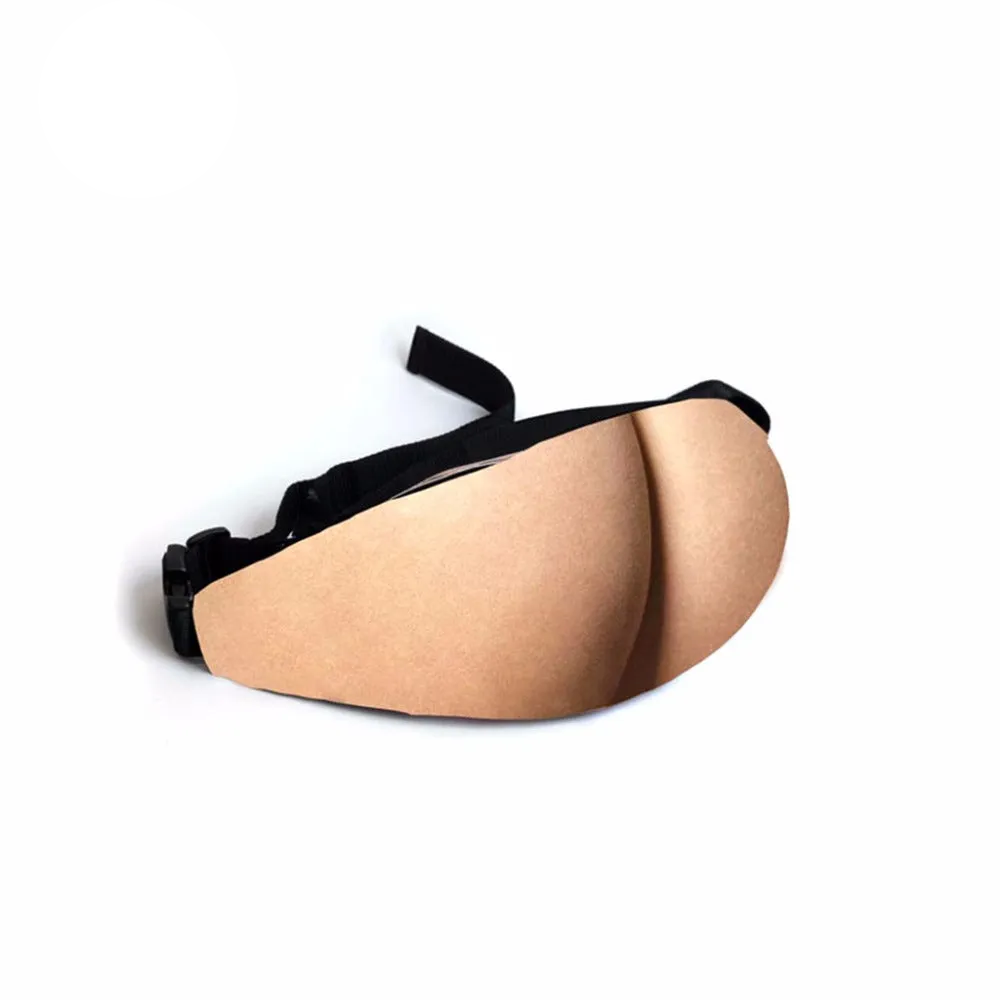 Waist Pack Realistic Looking Large Capacity Oxford Cloth 3D Artificial Dad Beer Belly Fanny Bag for Travel