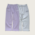 Reversible sweatpants(Lilac & White)
