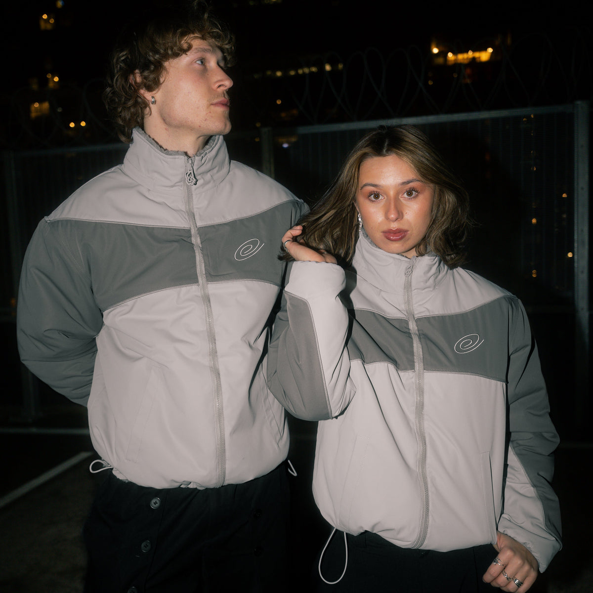 Space Grey Reversible Fleece