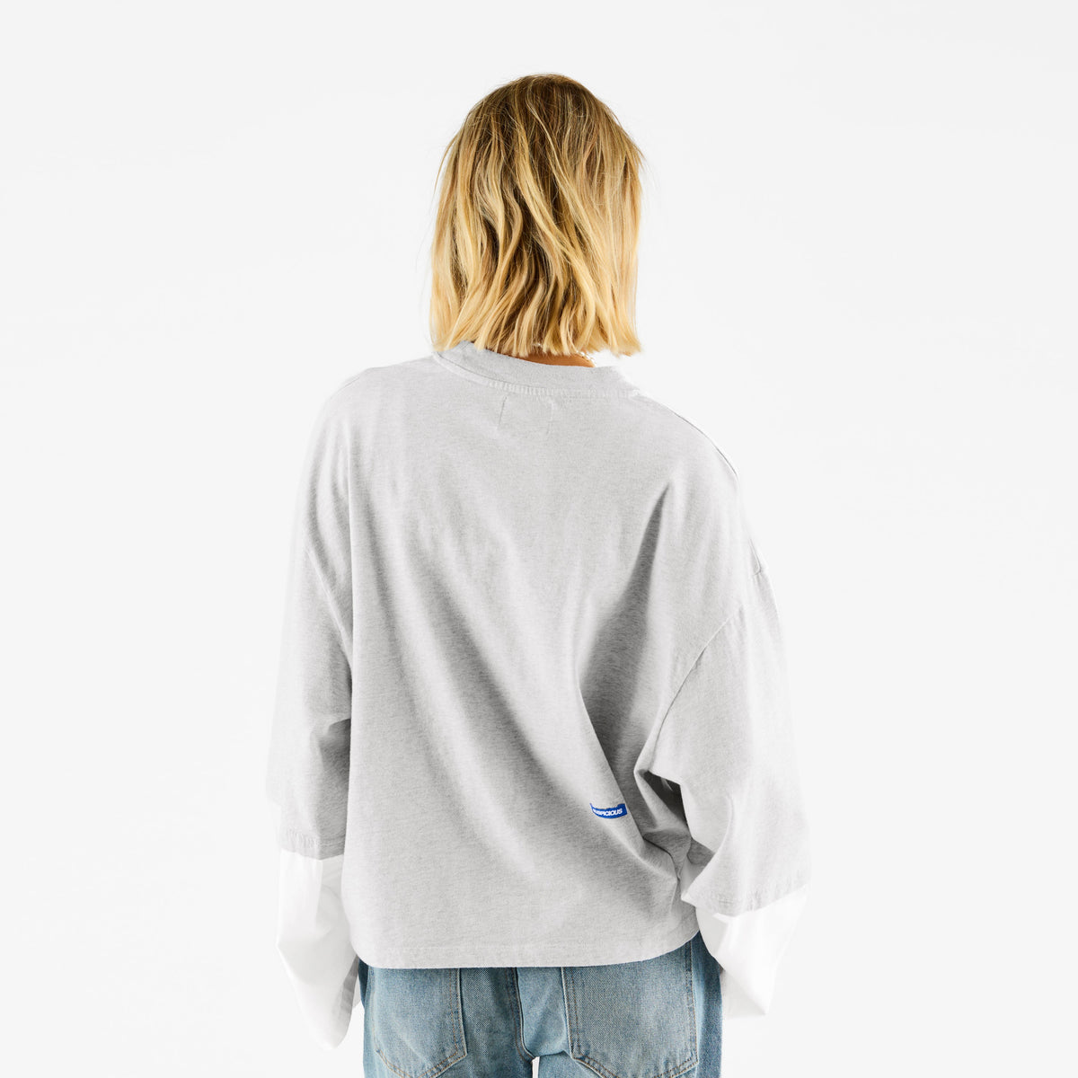 Basics / Basic W Layered Longsleeve - Ash