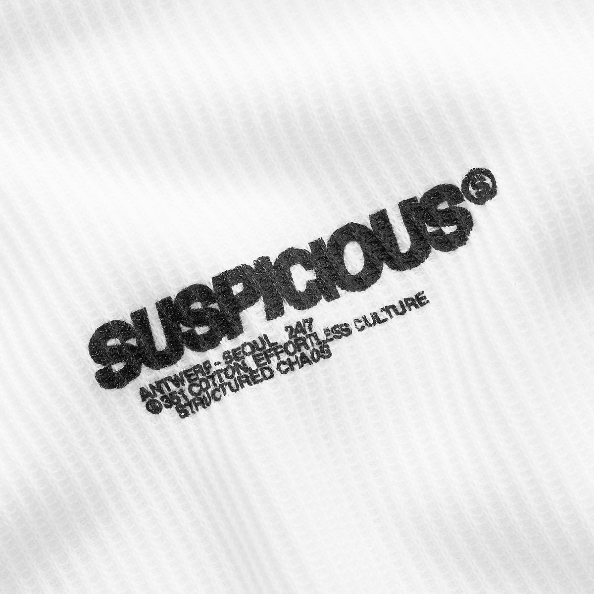 +351 Cotton / New Essentials Waffle Longsleeve - White
