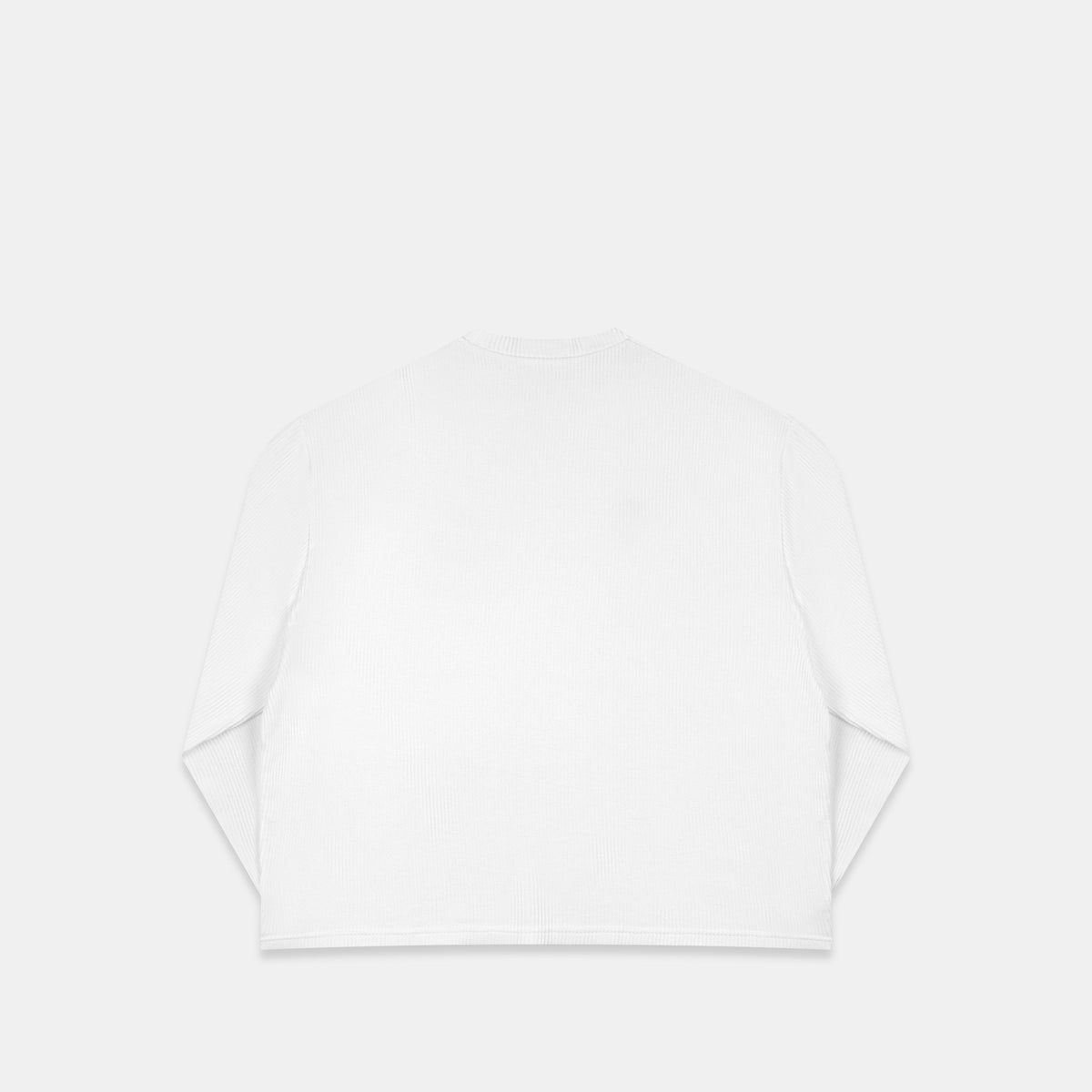 Bestsellers Variants / Offset Waffle Longsleeve - white