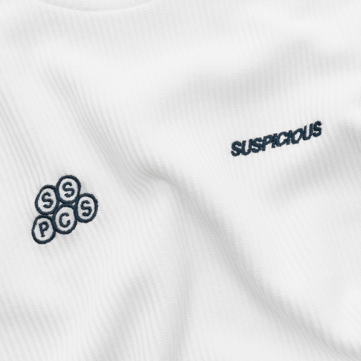 Bestsellers Variants / Offset Waffle Longsleeve - white