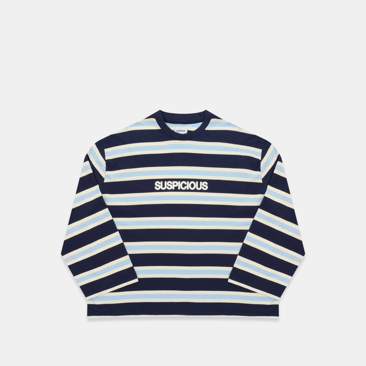 Spring 1 / Suspicious Striped Longsleeve - Nightfall & Celestial Blue
