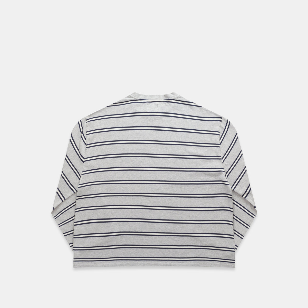 Bestsellers Variants / The Slanted Striped Longsleeve - Heather Grey