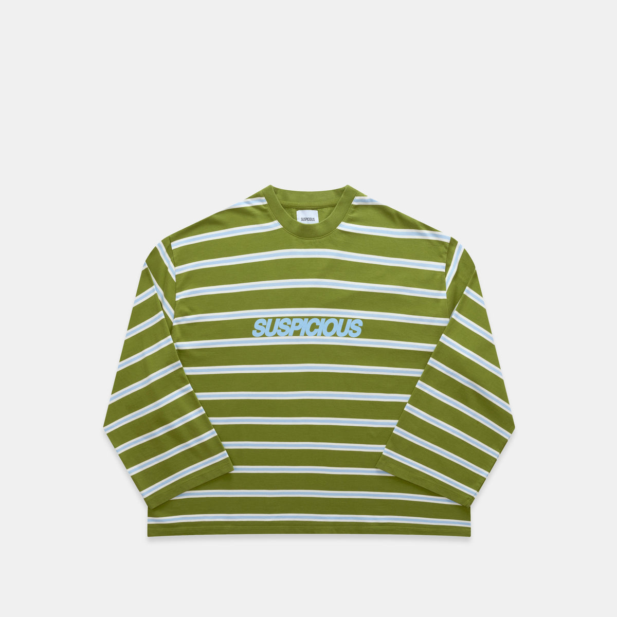 Bestsellers Variants / The Slanted Striped Longsleeve - Moss Green