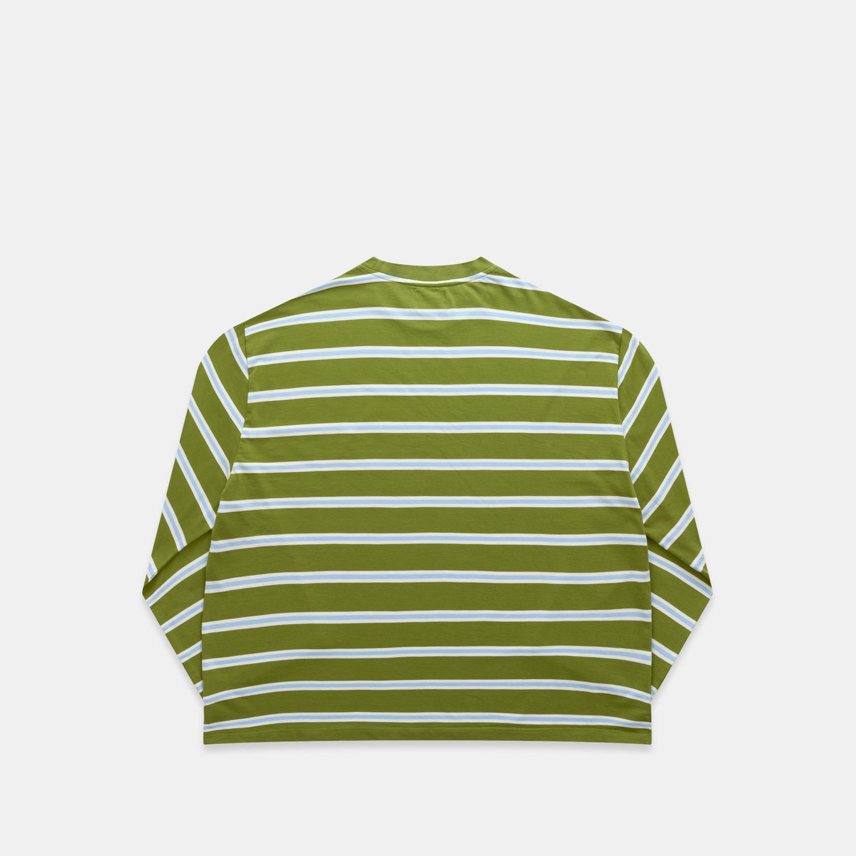 Bestsellers Variants / The Slanted Striped Longsleeve - Moss Green