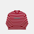 Bestsellers Variants / The Slanted Striped Longsleeve - Ruby Red & Pink