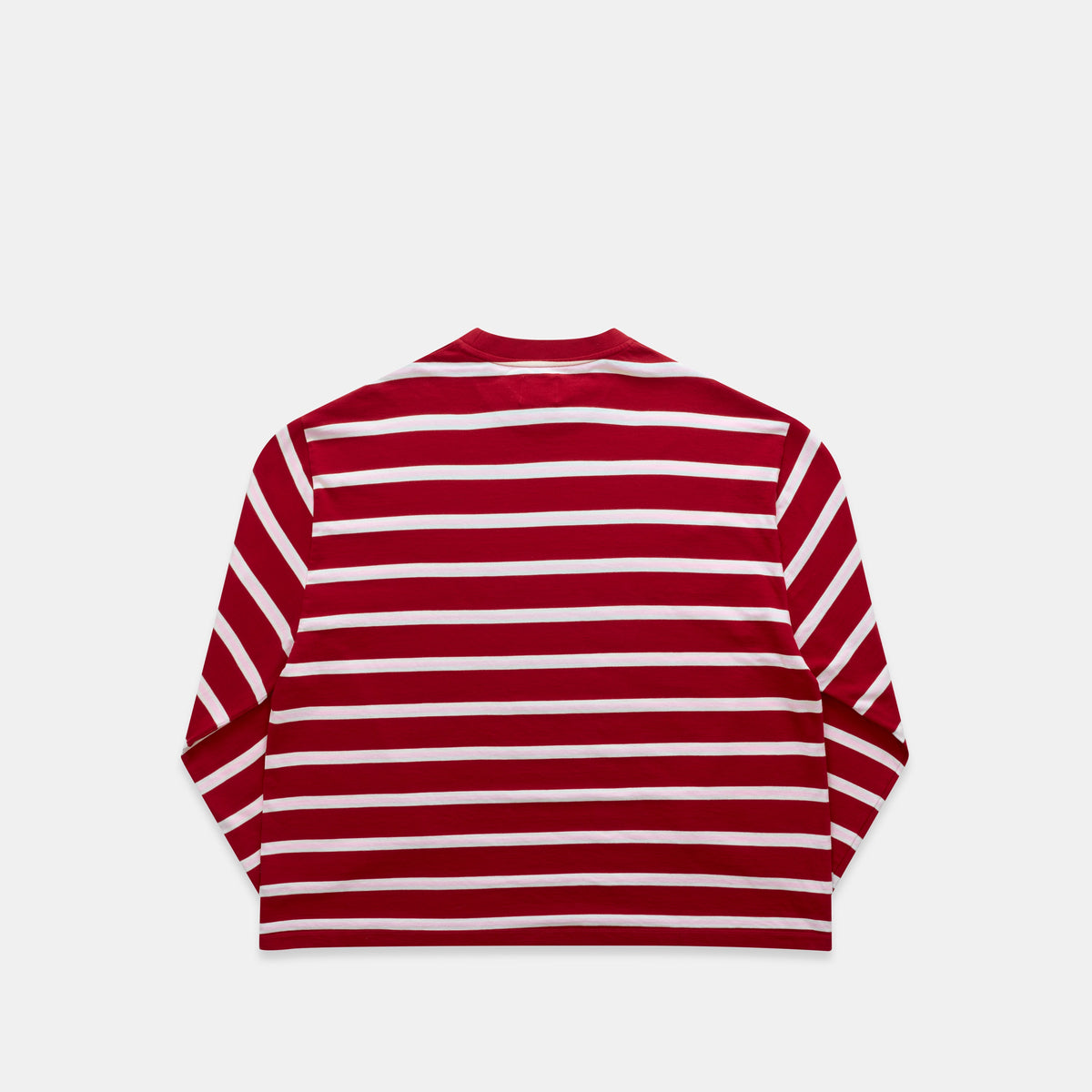 Bestsellers Variants / The Slanted Striped Longsleeve - Ruby Red & Pink