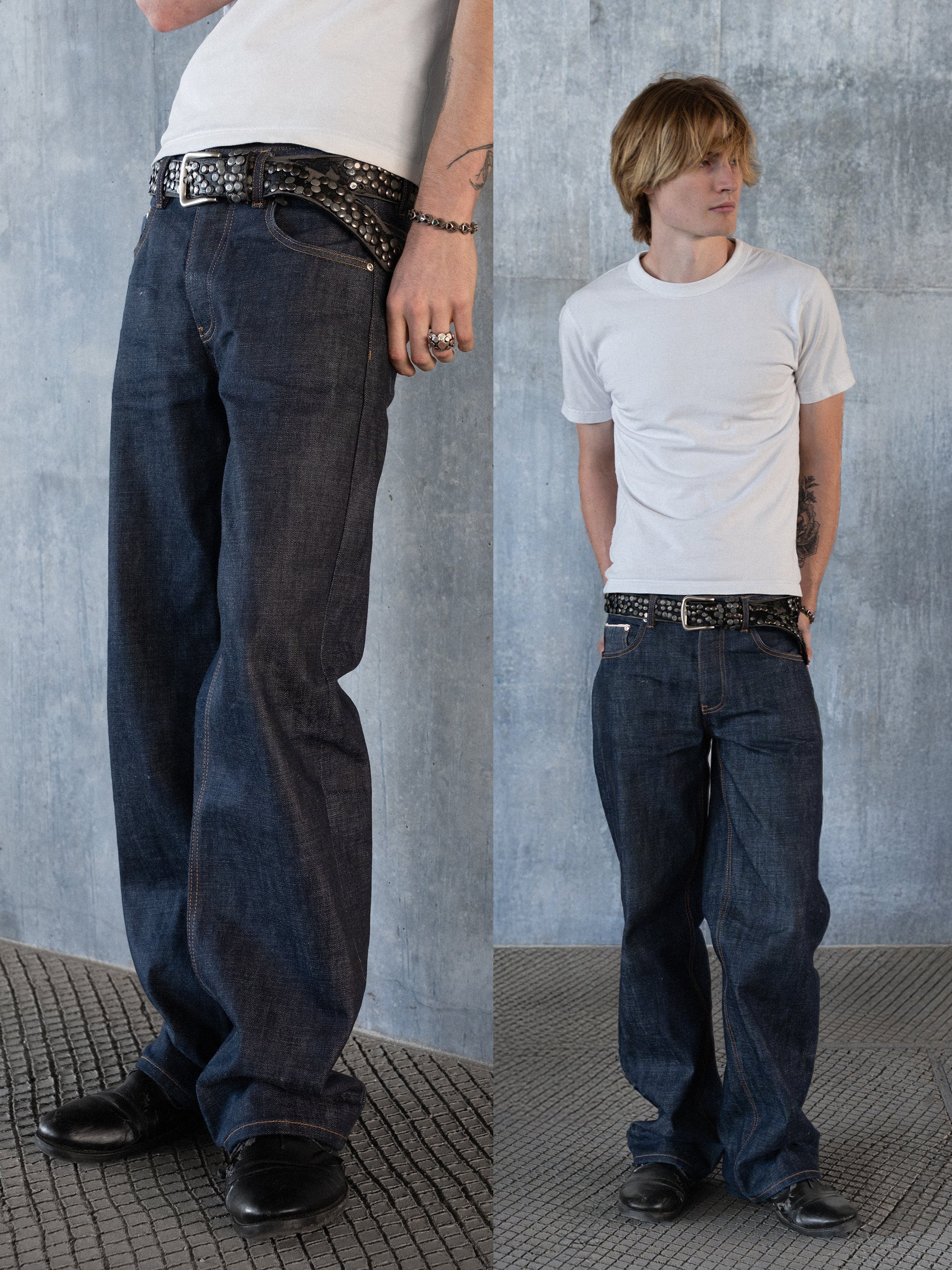 UNIFORM CUT INDIGO JAPANESE RELAXED SELVEDGE JEANS