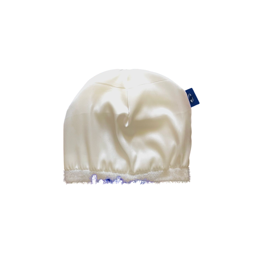 "AOI" SATIN-LINED MOHAIR BEANIE