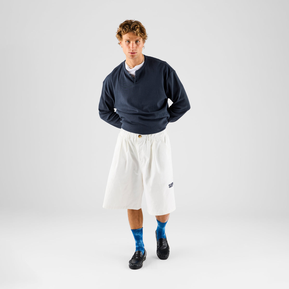 Core / Core Ribbed Henley Longsleeve - Nightfall