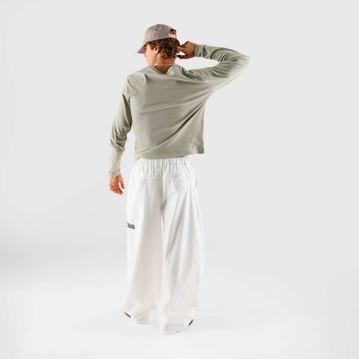 Core / Core Slim Ribbed Henley Longsleeve - Rhino