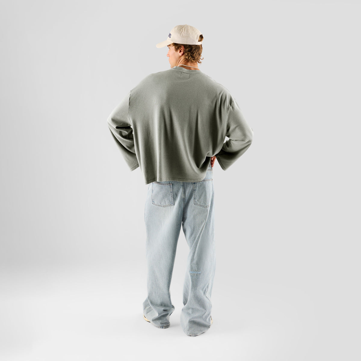 Core / Core Ribbed Longsleeve - Washed Rhino
