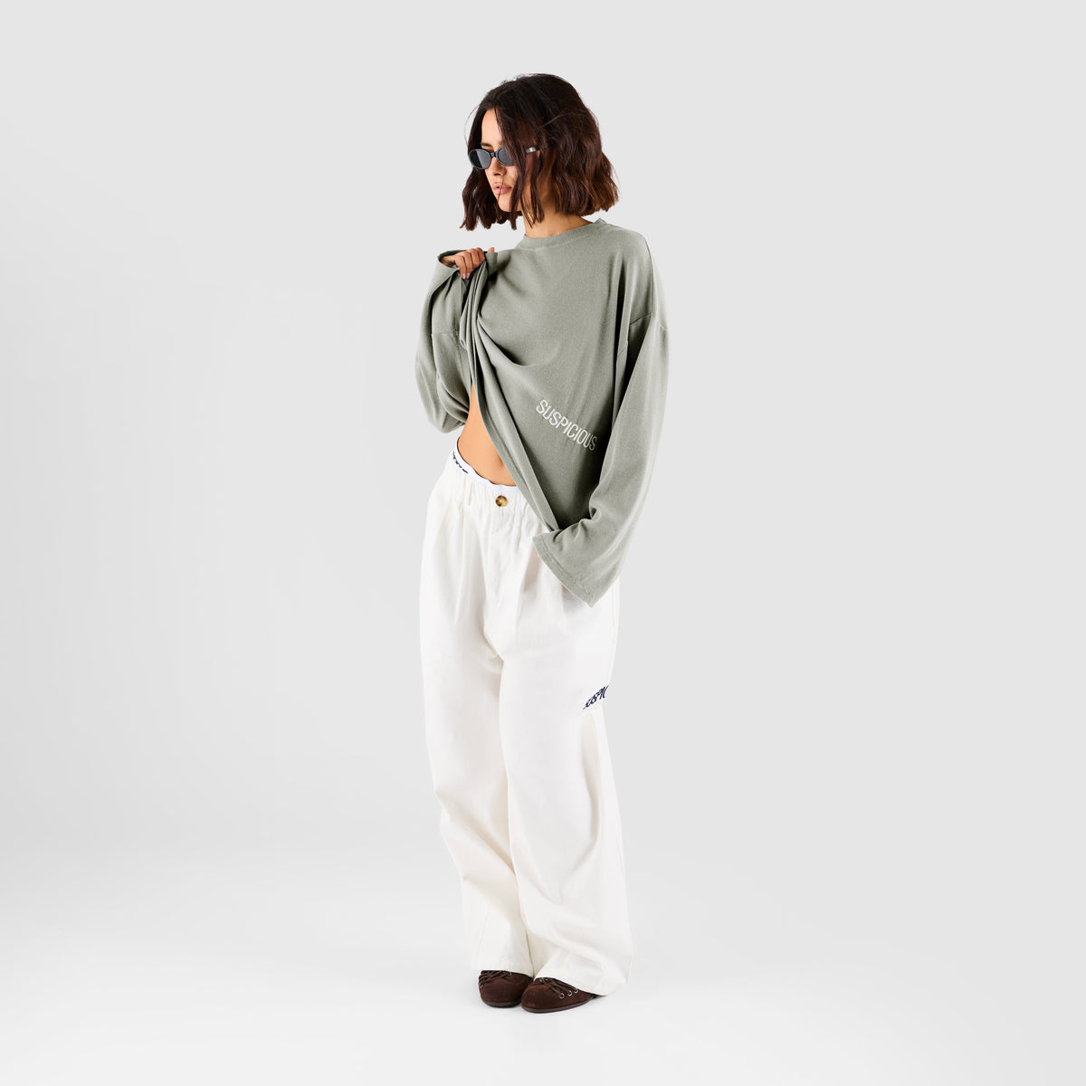 Core / Core Ribbed Longsleeve - Washed Rhino