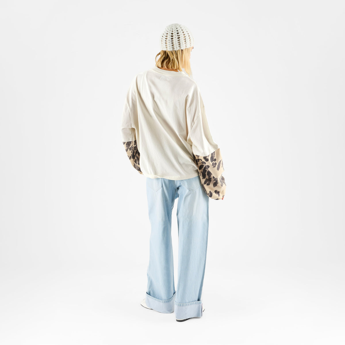 Suspicious Cowboys / Cow Layered Longsleeve - Natural
