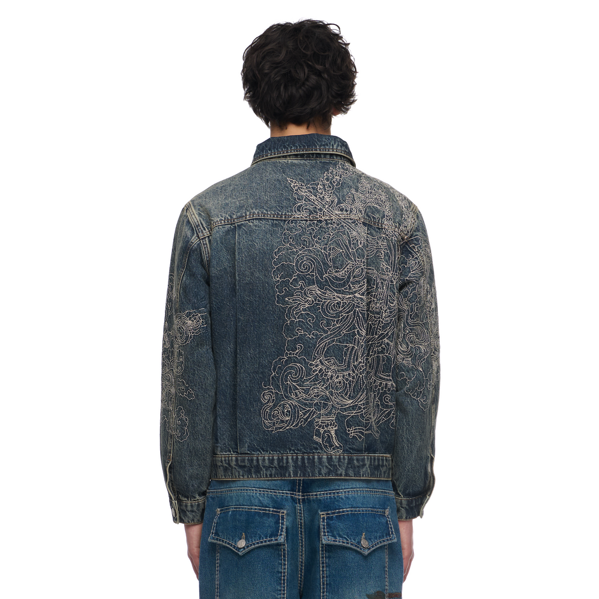 "lotus v2" denim Jacket indigo