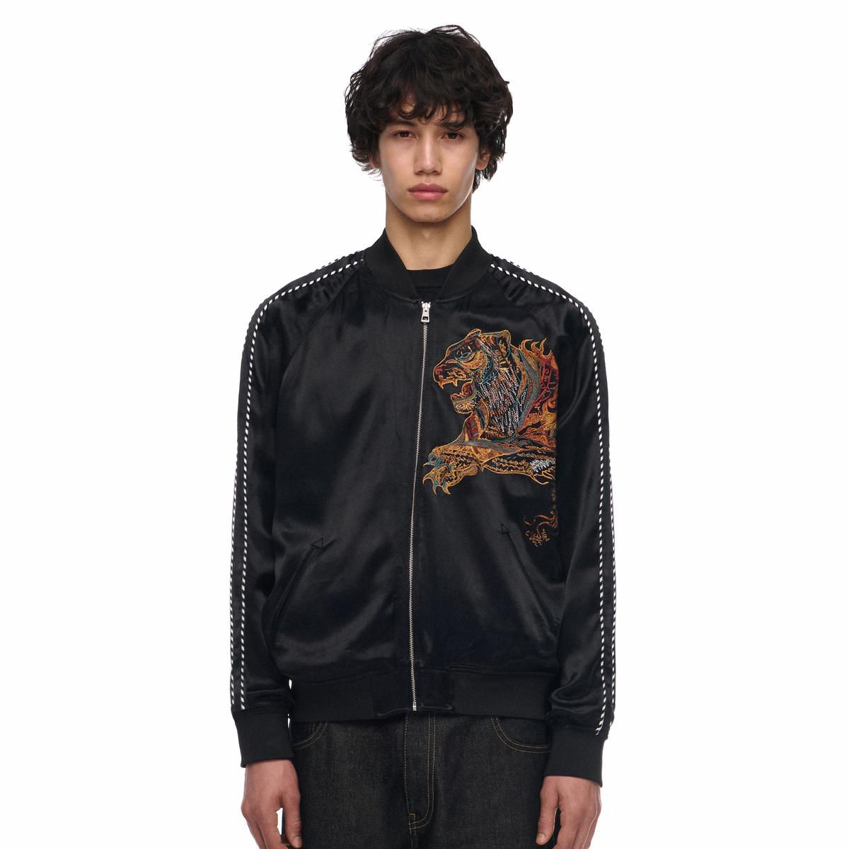 "lotus v2" satin Jacket