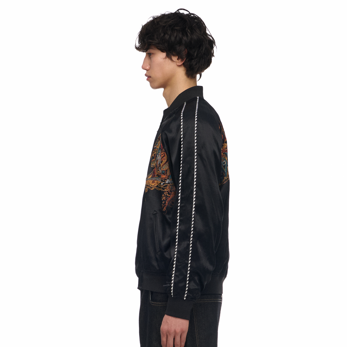 "lotus v2" satin Jacket