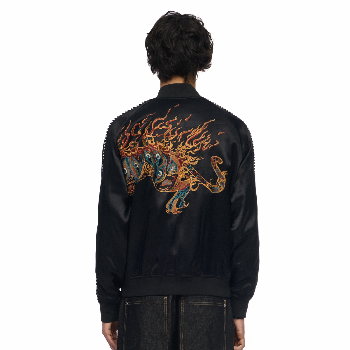 "lotus v2" satin Jacket