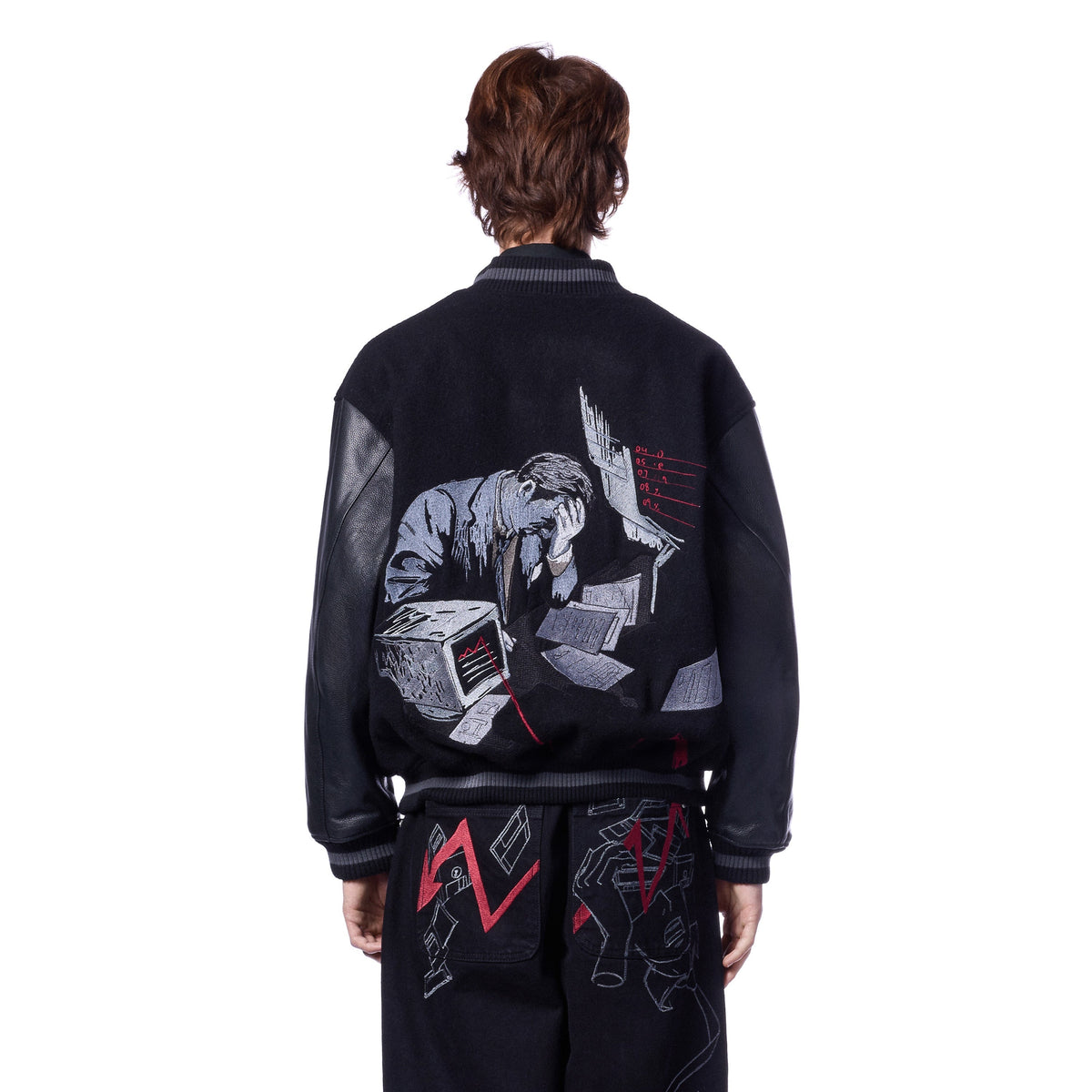 "wall street" varsity Jacket
