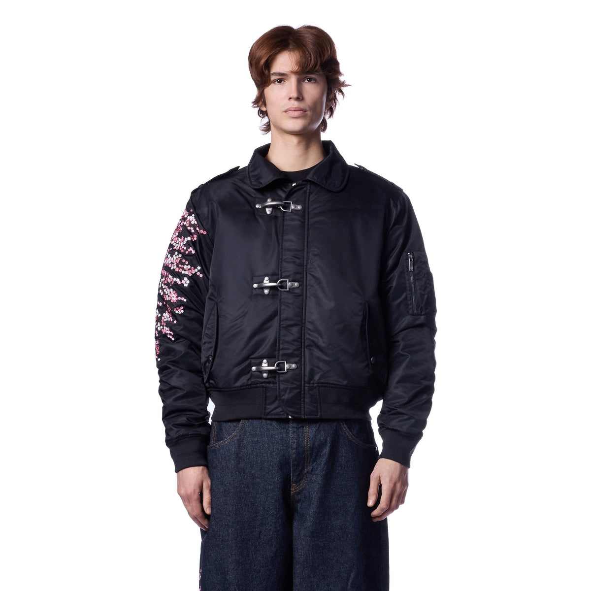 "blossom v3" bomber Jacket black