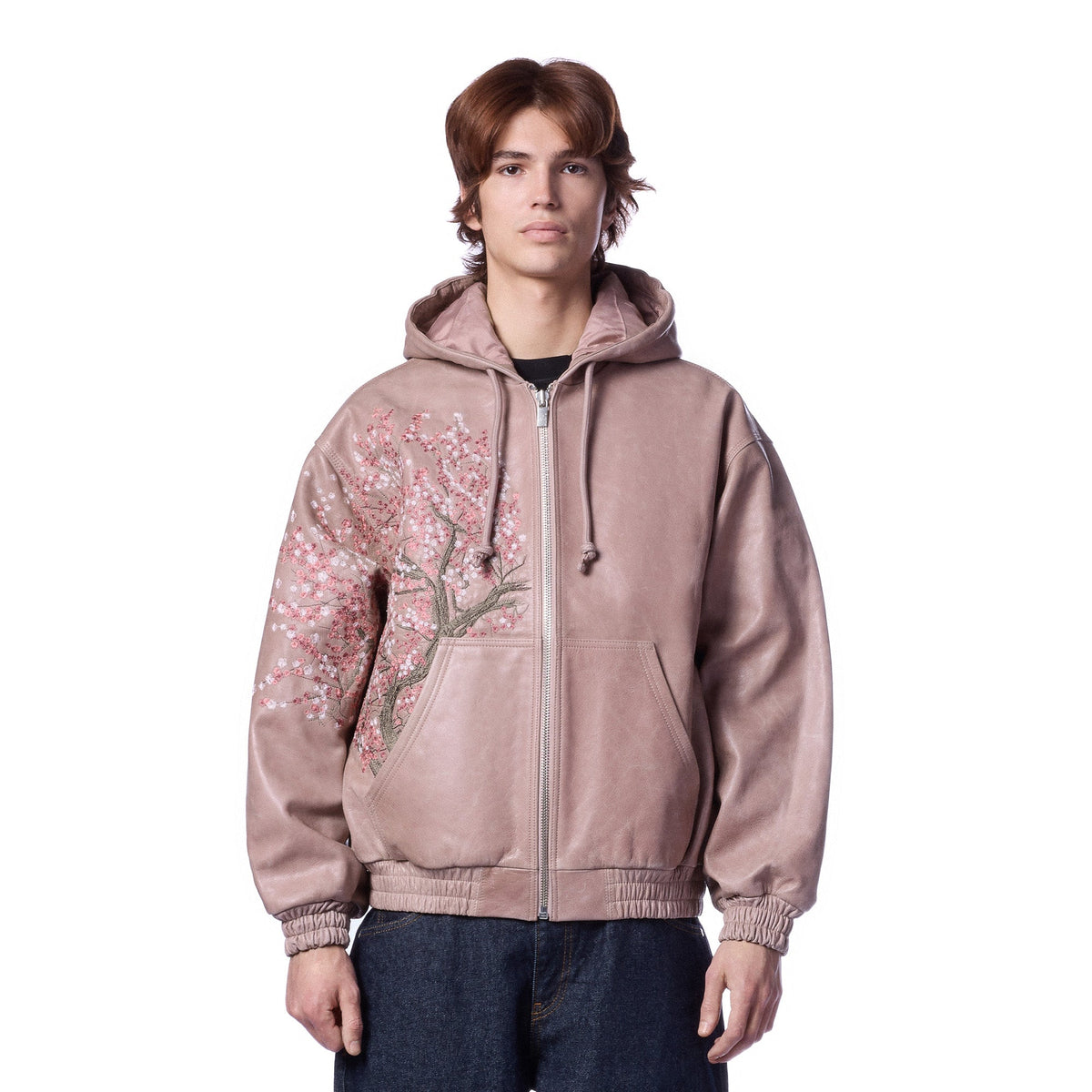"blossom v3" Leather Jacket