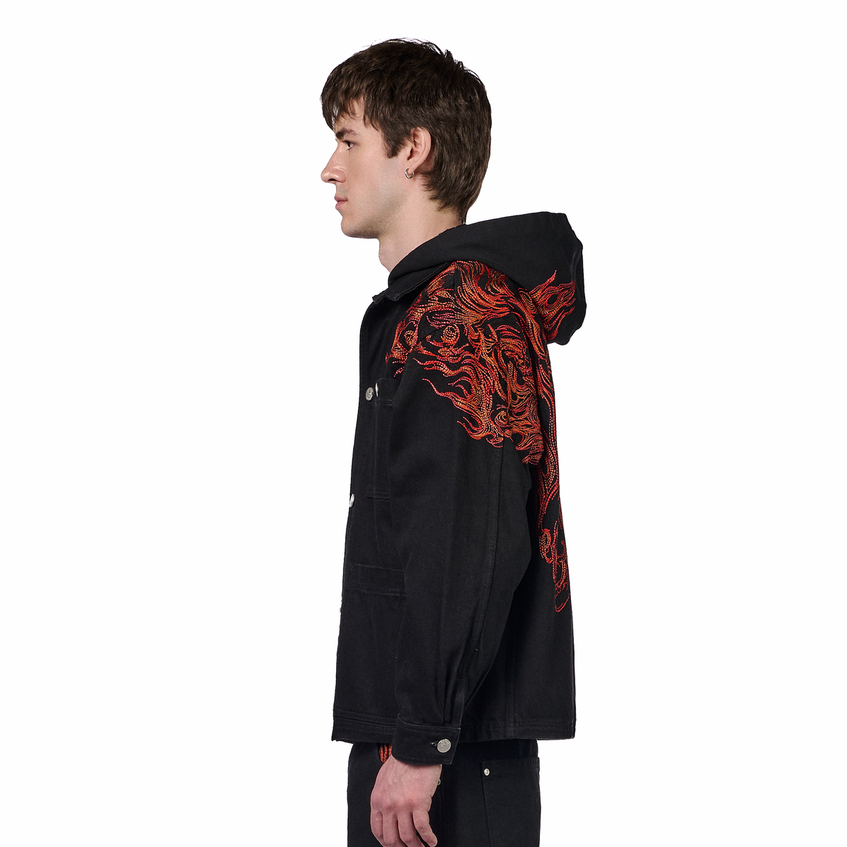 "hellboy" denim Jacket black