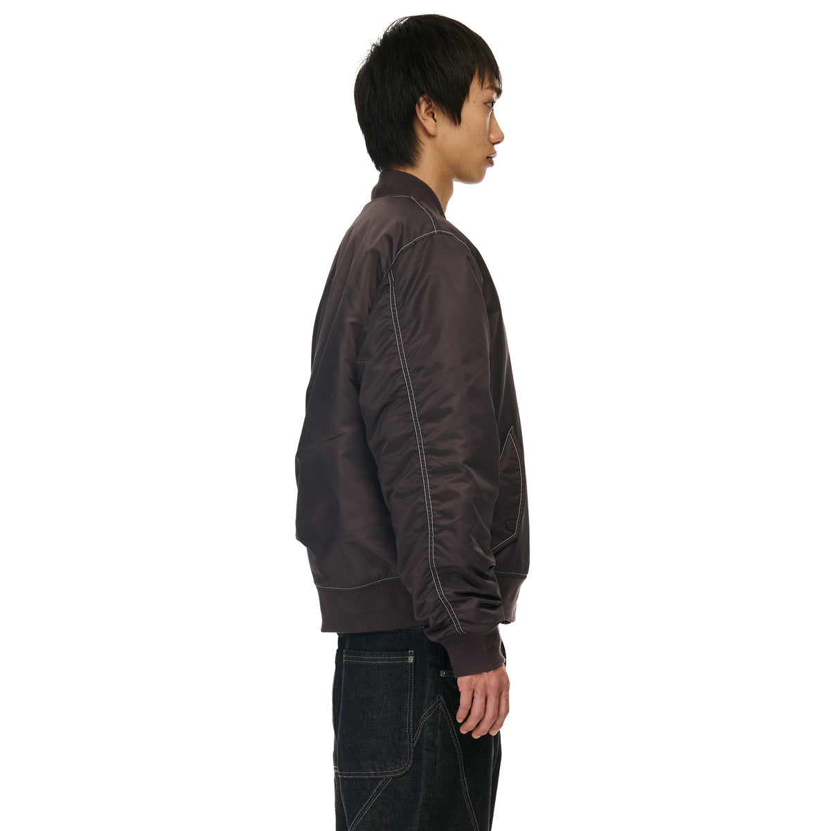 "yakuza v2" bomber Jacket deep plum