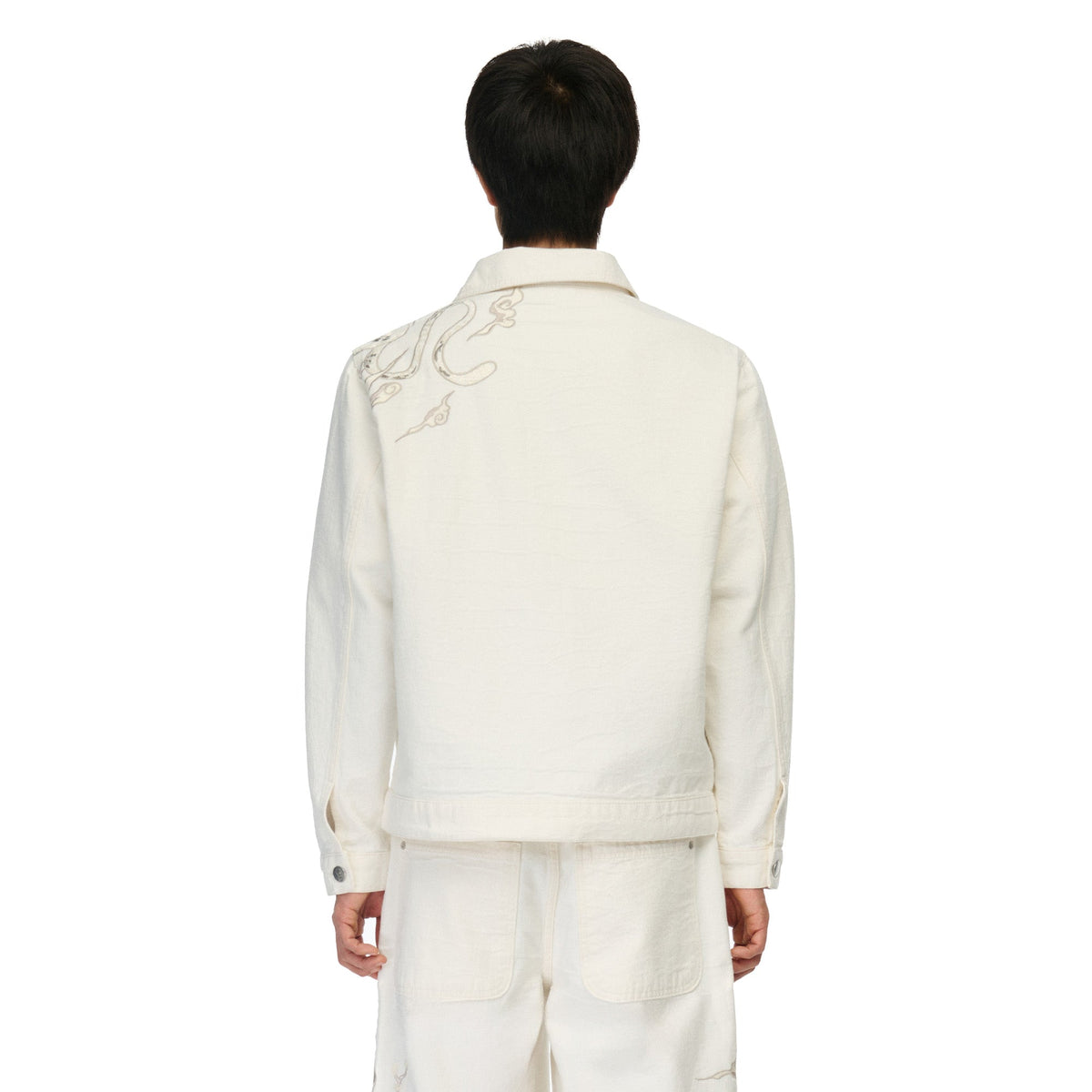 "yakuza" denim Jacket off white
