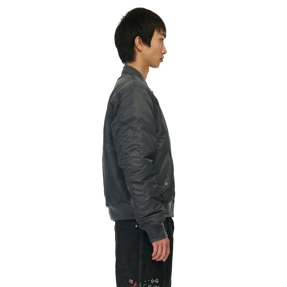 "yakuza v2" bomber Jacket dark grey