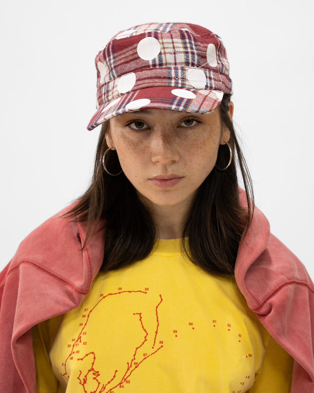 RED POLKA HAT
