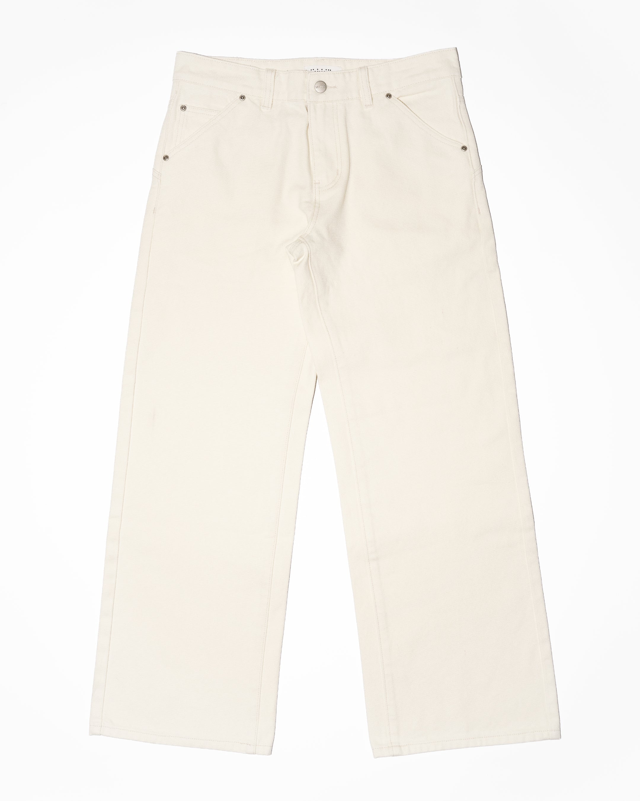 IVORY CANVAS 7 POCKET PANT