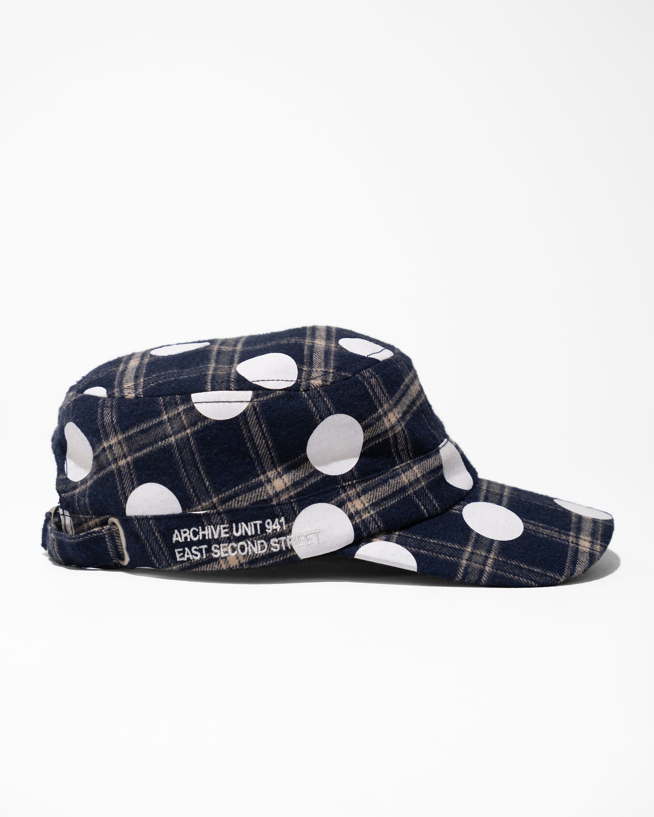 BLUE POLKA HAT