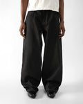 MATTE BLACK JAPANESE SELVEDGE LOOSE FIT JEANS