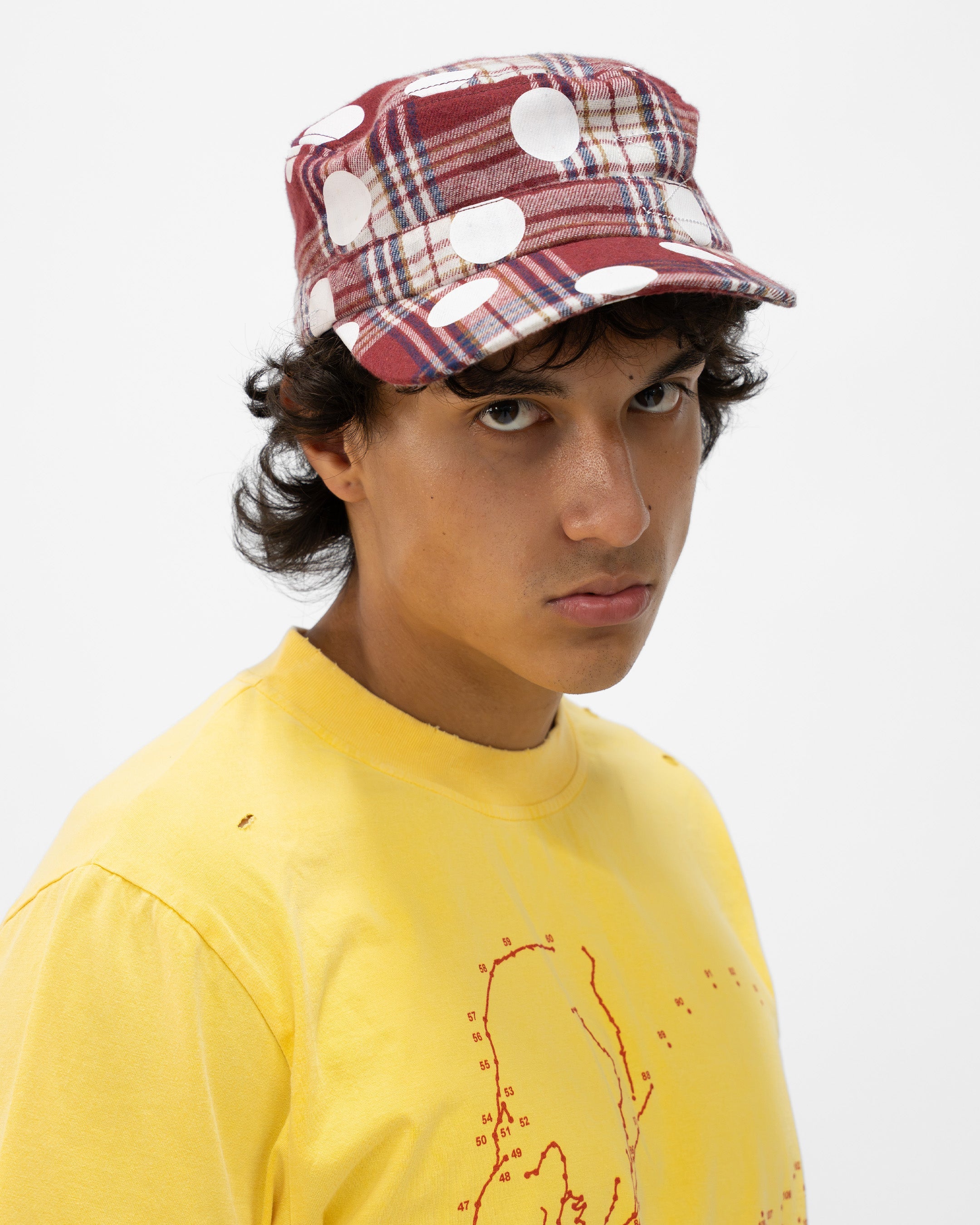 RED POLKA HAT