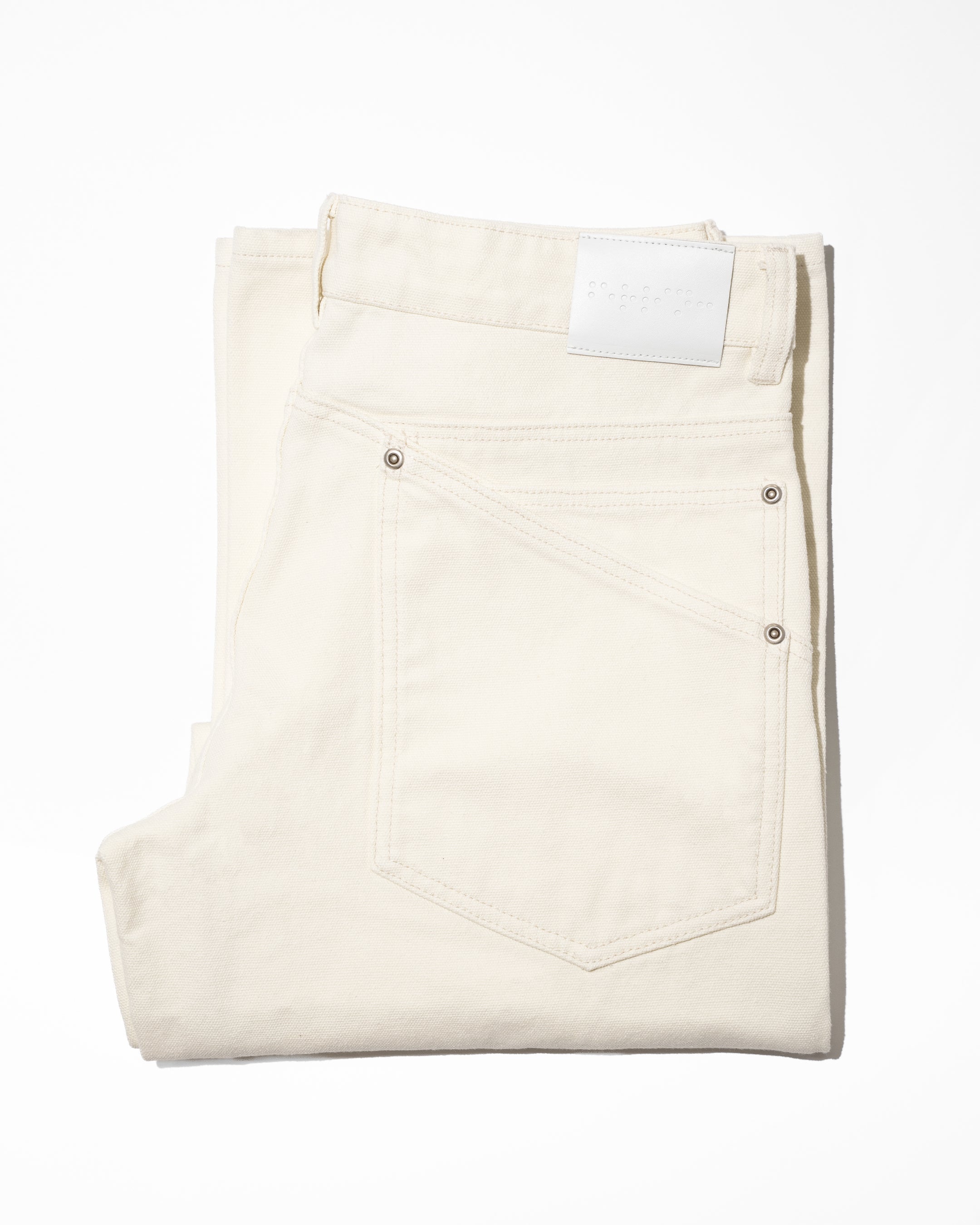 IVORY CANVAS 7 POCKET PANT