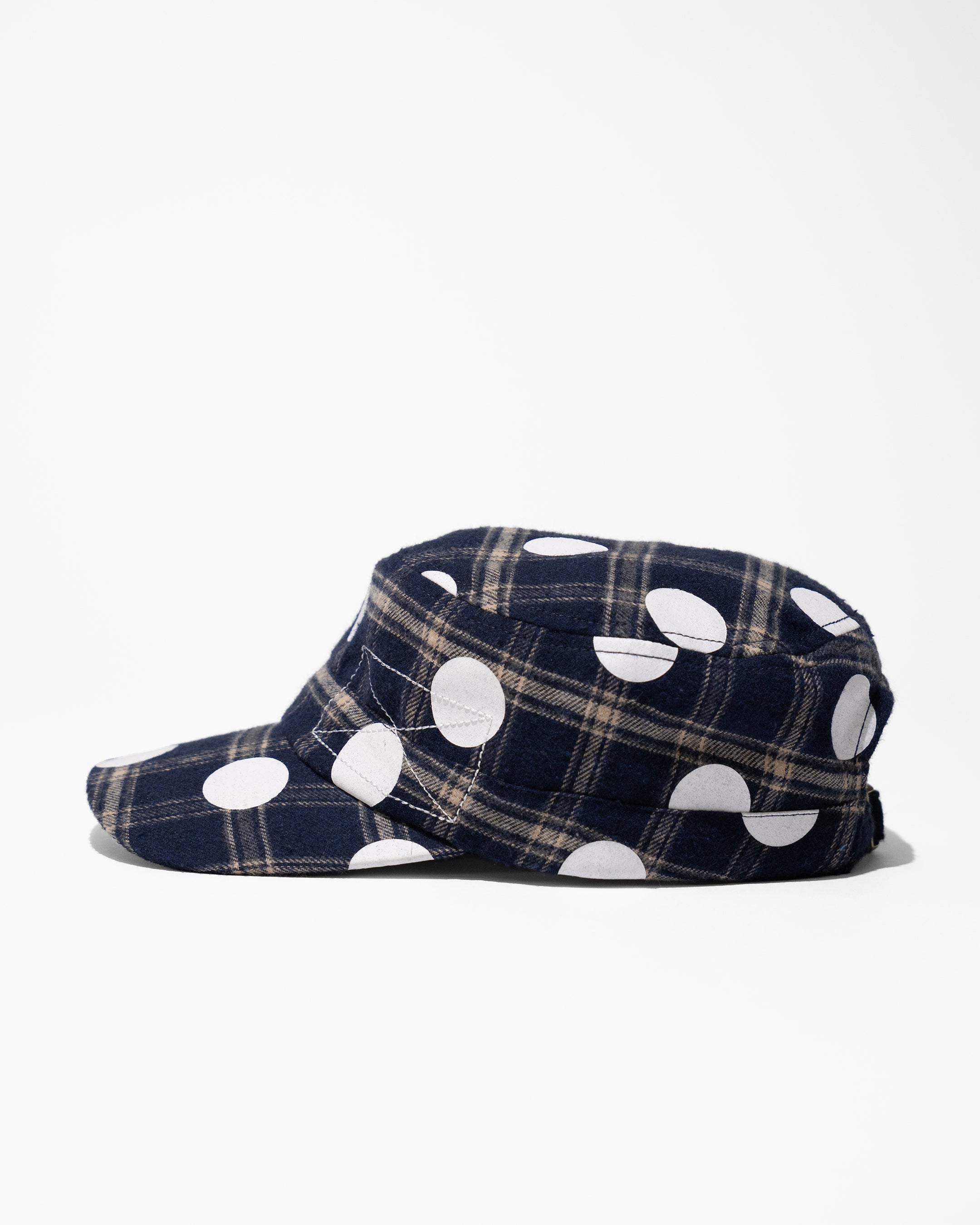 BLUE POLKA HAT