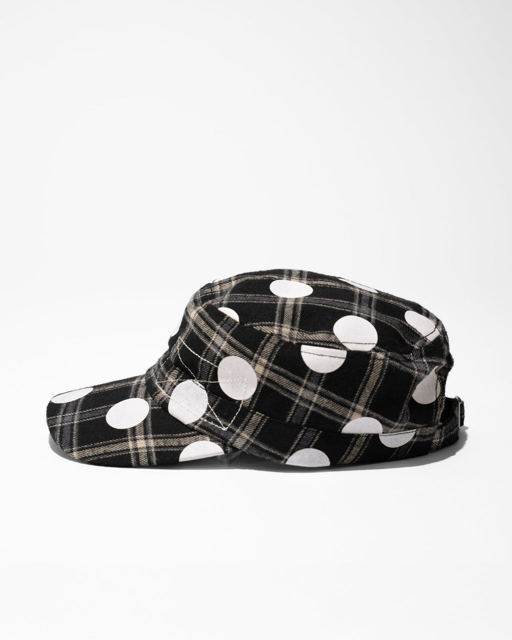 BLACK POLKA HAT