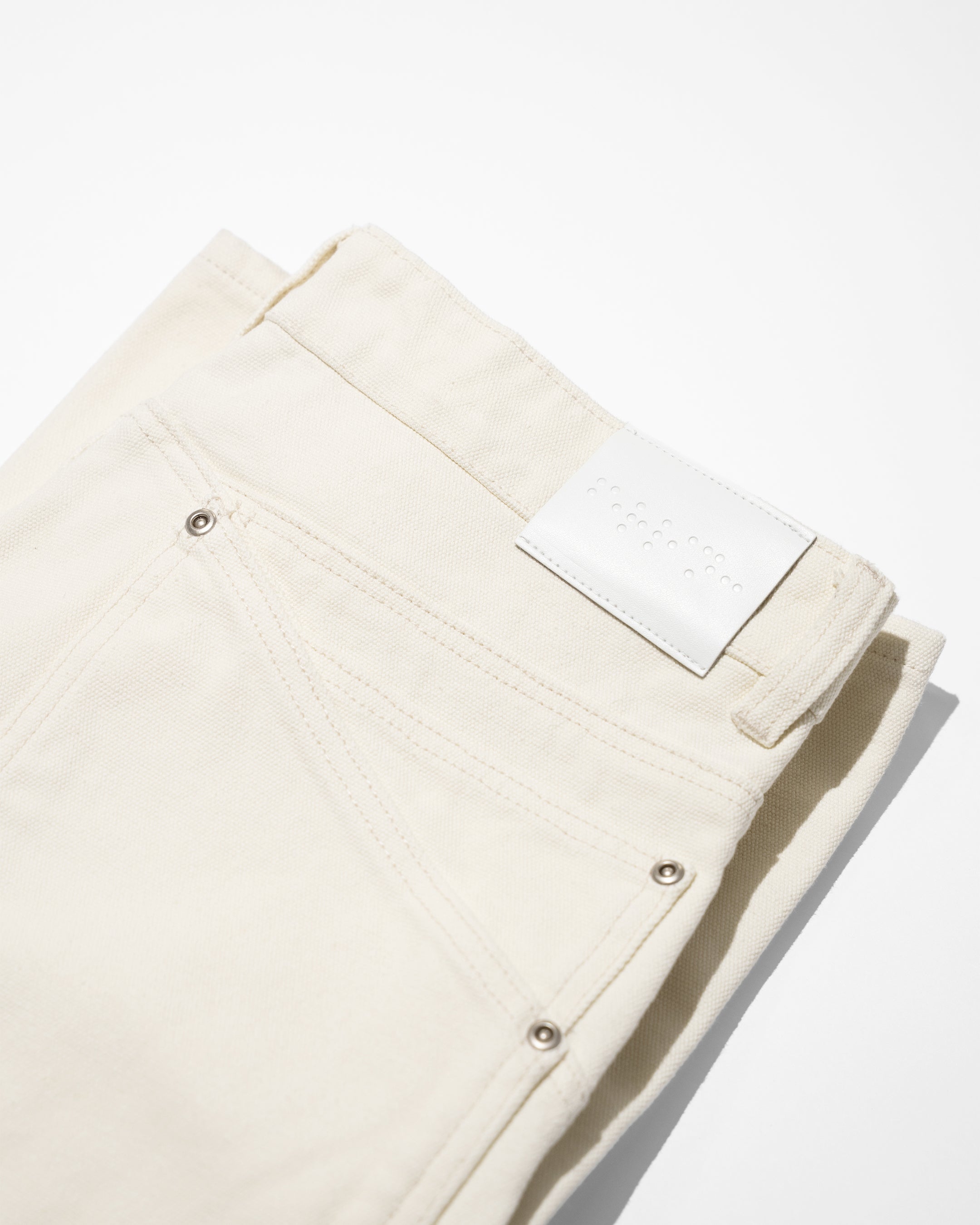 IVORY CANVAS 7 POCKET PANT