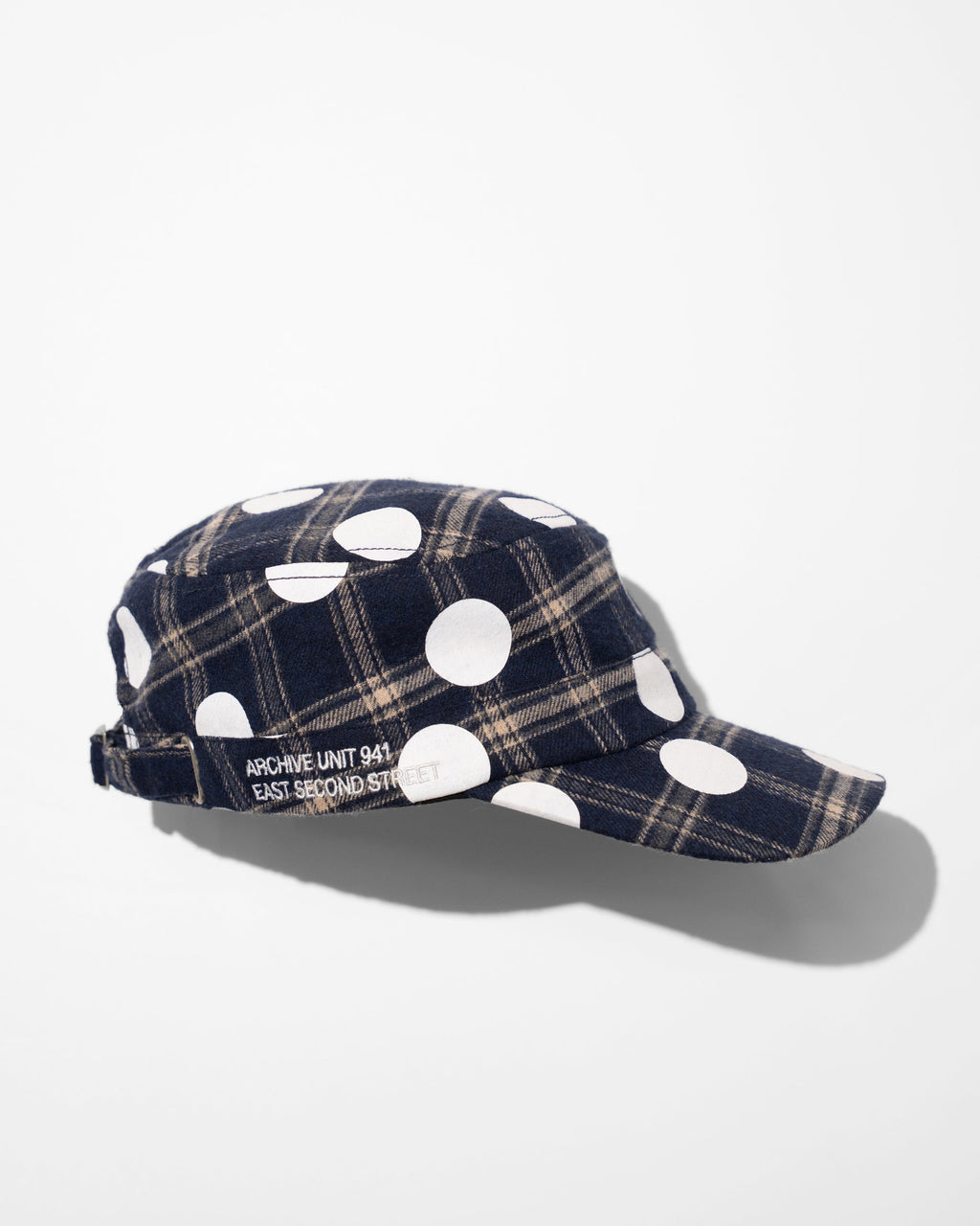 BLUE POLKA HAT