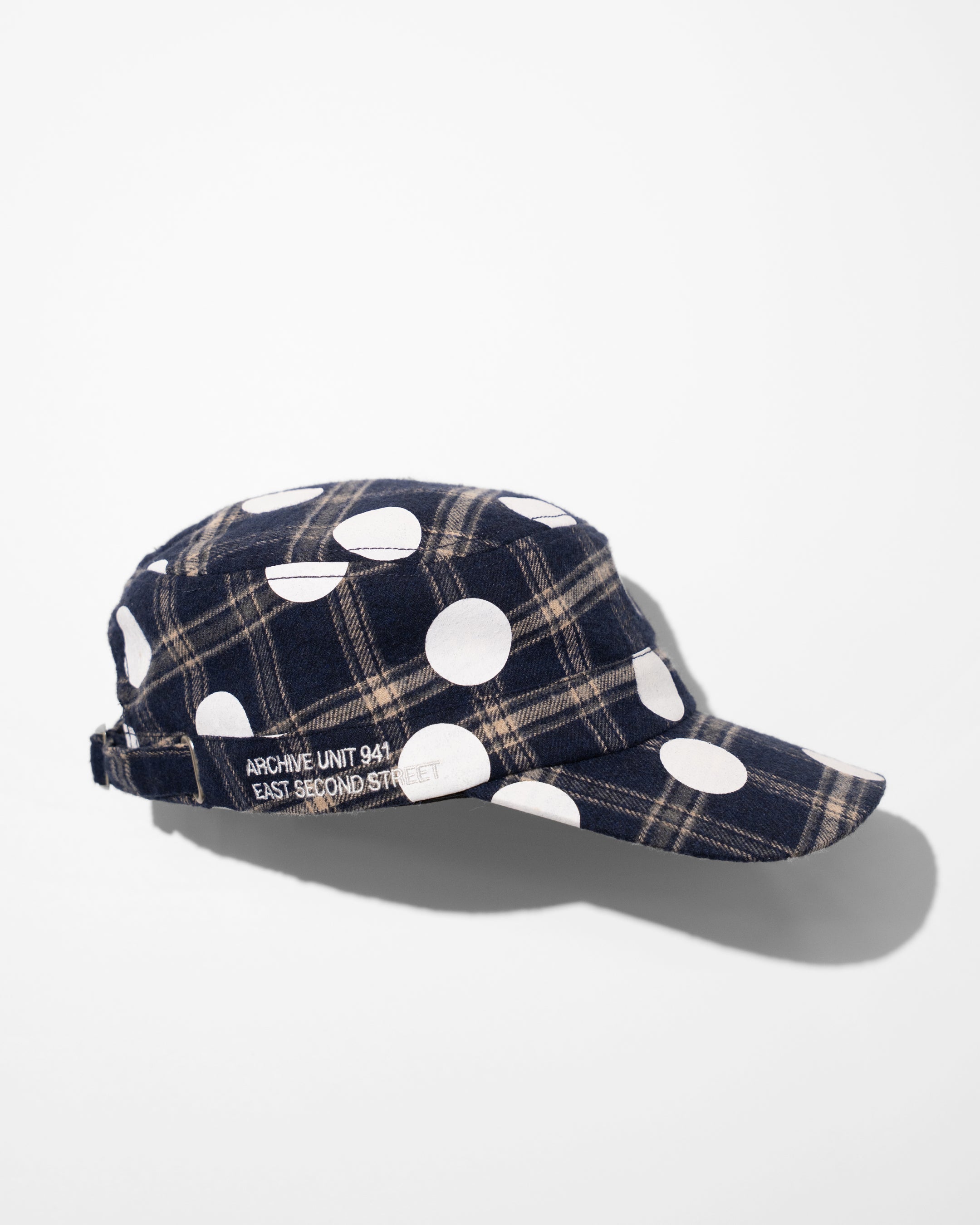 BLUE POLKA HAT