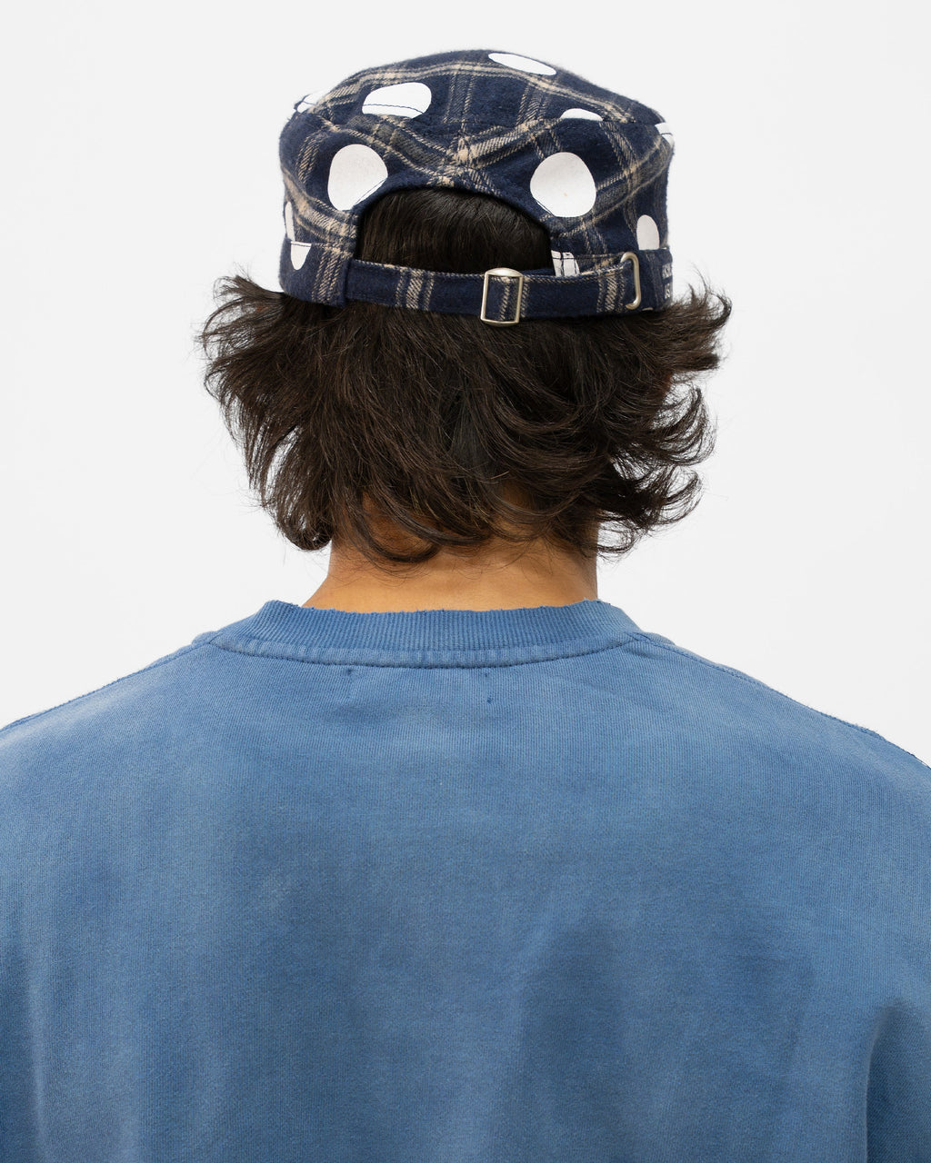 BLUE POLKA HAT