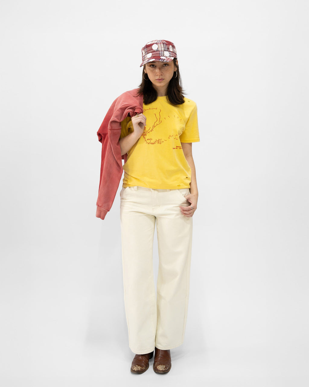 RED POLKA HAT
