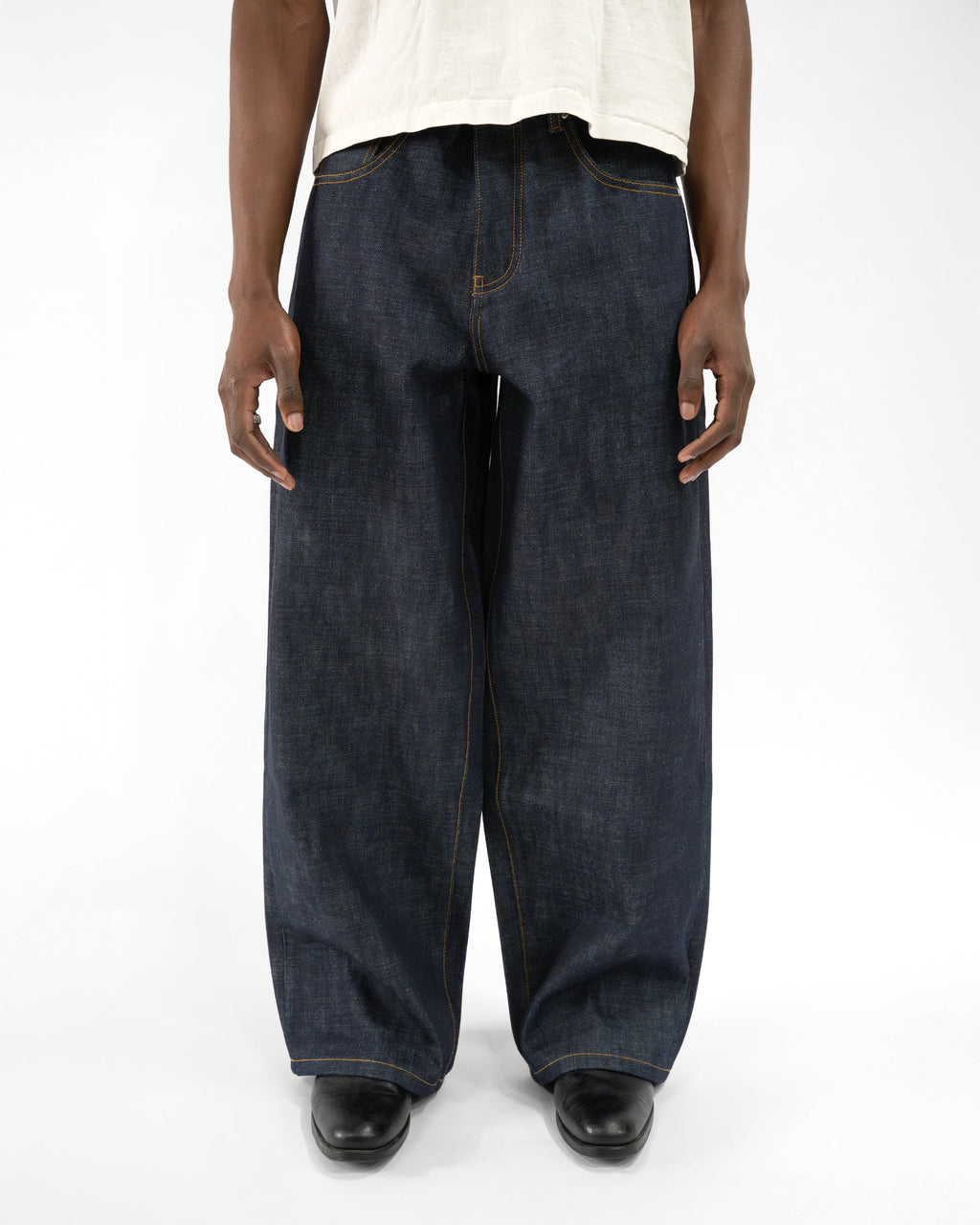 RAW INDIGO JAPANESE SELVEDGE LOOSE FIT JEANS
