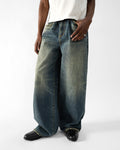 MUDWASH INDIGO LOOSE FIT JEANS